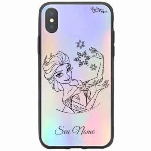 Capa Holográfica - Elsa - Frozen - Princesas Disney