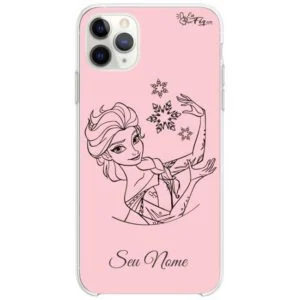 Capinha Elsa - Frozen - Princesas Disney rose- com nome