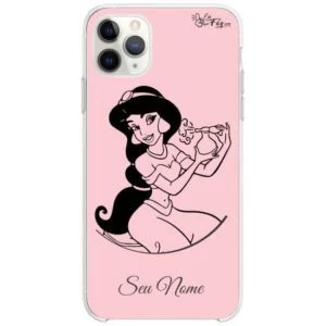 Capinha Jasmine - Princesas Disney rose- com nome