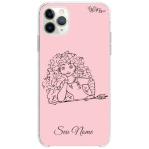 Capinha Merida - Princesas Disney rose- com nome