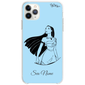 Capinha Pocahontas - Princesas Disney blue- com nome