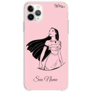 Capinha Pocahontas - Princesas Disney rose- com nome