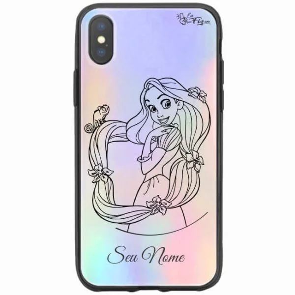 Capa Holográfica - Rapunzel - Princesas Disney