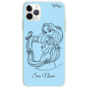 Capinha Rapunzel - Princesas Disney blue- com nome