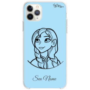 Capinha Ana - Frozen - Princesas Disney blue- com nome