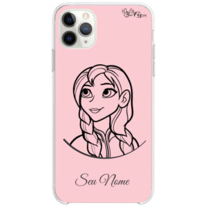 Capinha Ana - Frozen - Princesas Disney rose- com nome