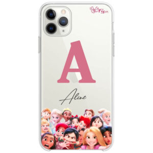 Capinha Personalizada com Nome Selfie das Princesas