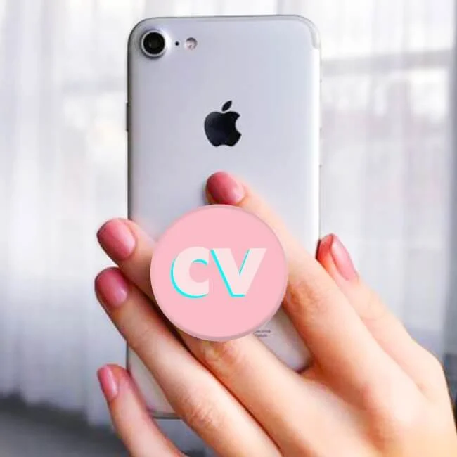 Pop Socket Personalizado Nome Inicial Pink - Unique