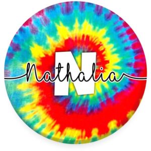 Pop Socket Personalizado Nome Inicial Tie Dye - Unique