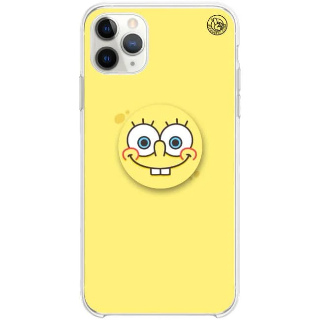 Capinha de Celular + Pop Socket Bob Esponja