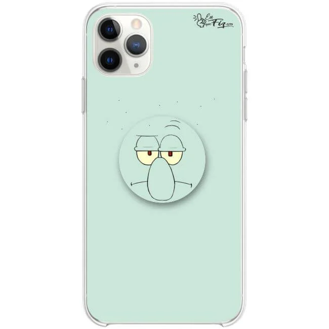 Capinha de Celular + Pop Socket Bob Esponja - Lula Molusco