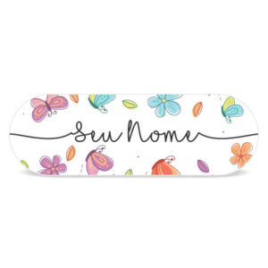 PopGrip Personalizado Nome Borboletas e Flores