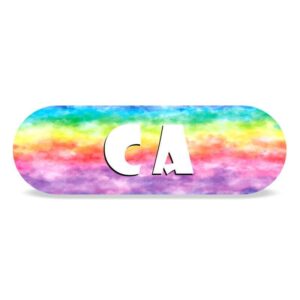 PopGrip Personalizado Inicial Rainbow Tie Dye - Unique