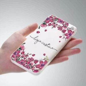 Carregador Portátil Power Bank Personalizado (10000mAh) Floral