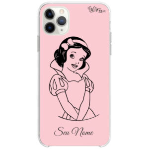 Capinha Branca de Neve - Princesas Disney rose - com nome