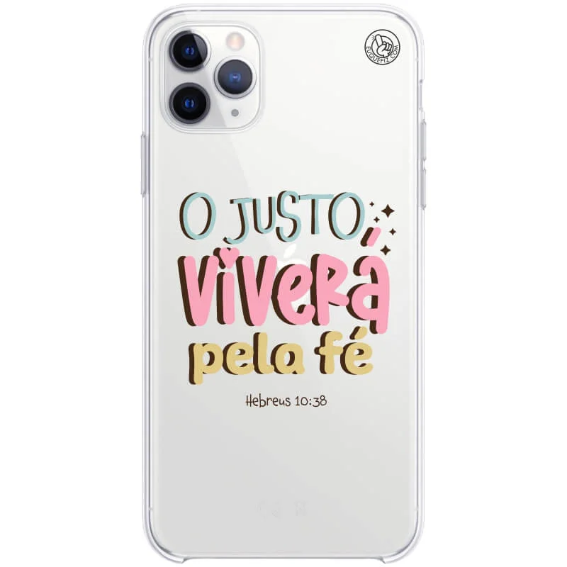 Capinha de Celular O justo viverá pela fé