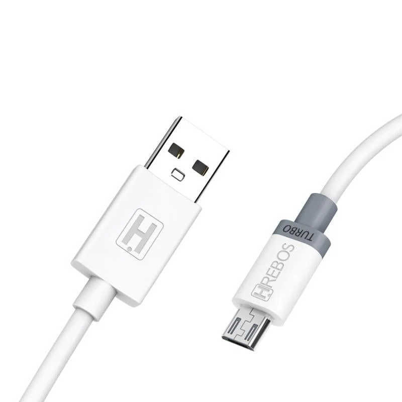 Cabo Android USB - Turbo V8 - Branco