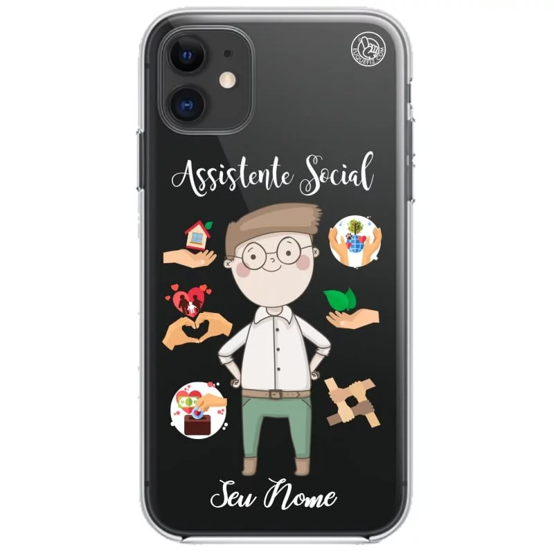 Capinha de Celular Personalizada Profissões Assistente Social