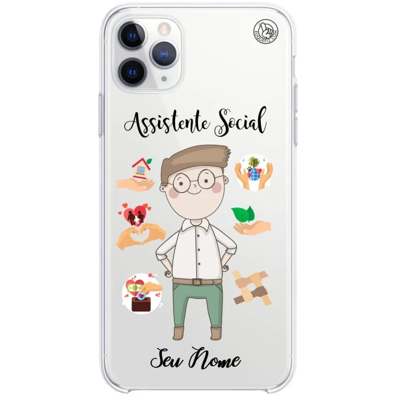 Capinha de Celular Personalizada Profissões Assistente Social