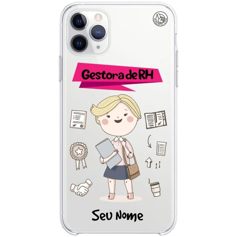 Capinha de Celular Personalizada Profissões Gestora de Recursos Humanos