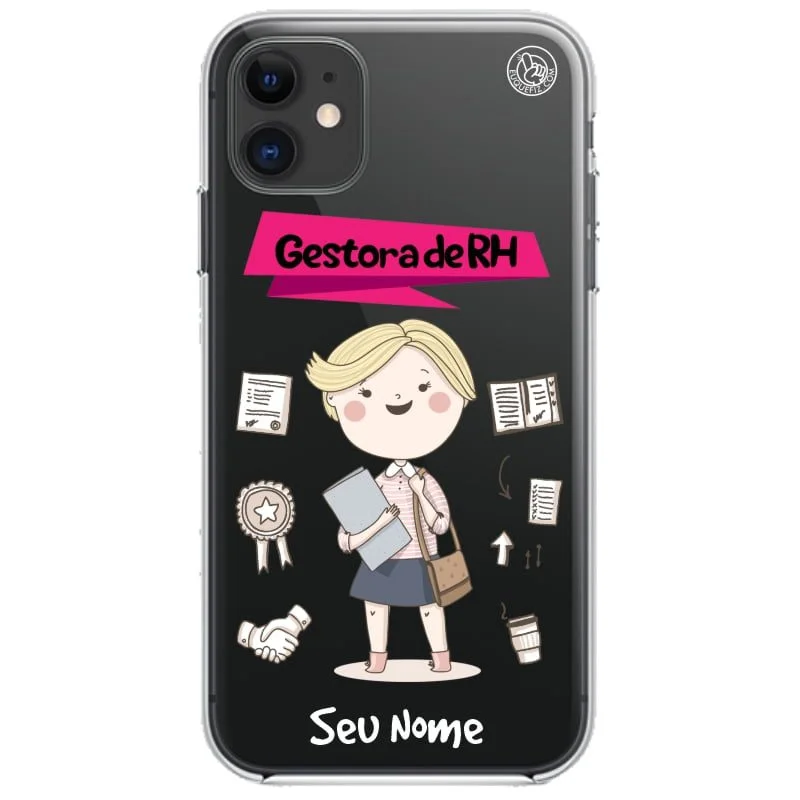 Capinha de Celular Personalizada Profissões Gestora de Recursos Humanos