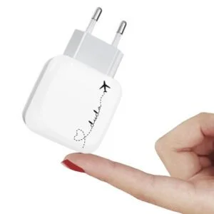 Carregador Turbo Duplo Personalizado Volta ao Mundo