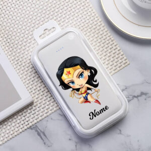 Carregador Portátil Power Bank Personalizado (10000mAh) Mulher Maravilha