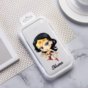 Carregador Portátil Power Bank Personalizado (10000mAh) Mulher Maravilha