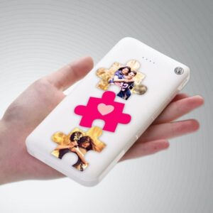 Carregador Portátil Power Bank Personalizado com foto Quebra-Cabeça (10000mAh)