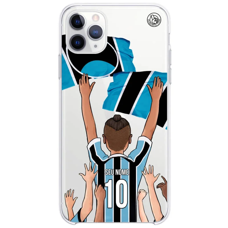 Capinha estilo Grêmio - Torcedor Cabelo Samurai