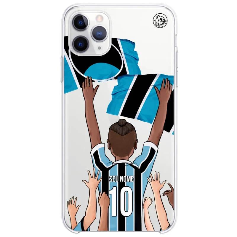 Capinha estilo Grêmio - Torcedor Cabelo Samurai