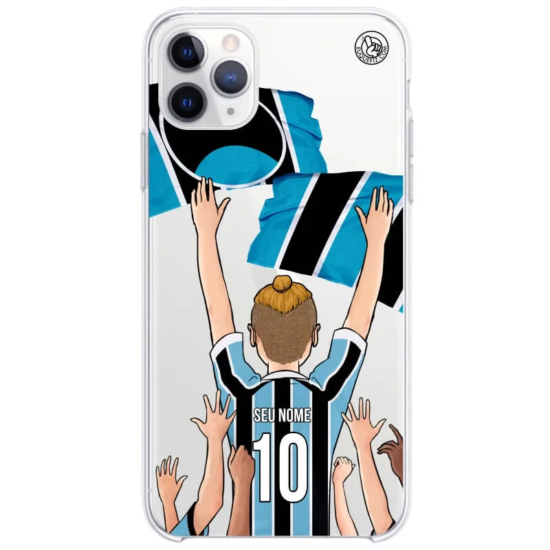 Capinha estilo Grêmio - Torcedor Cabelo Samurai