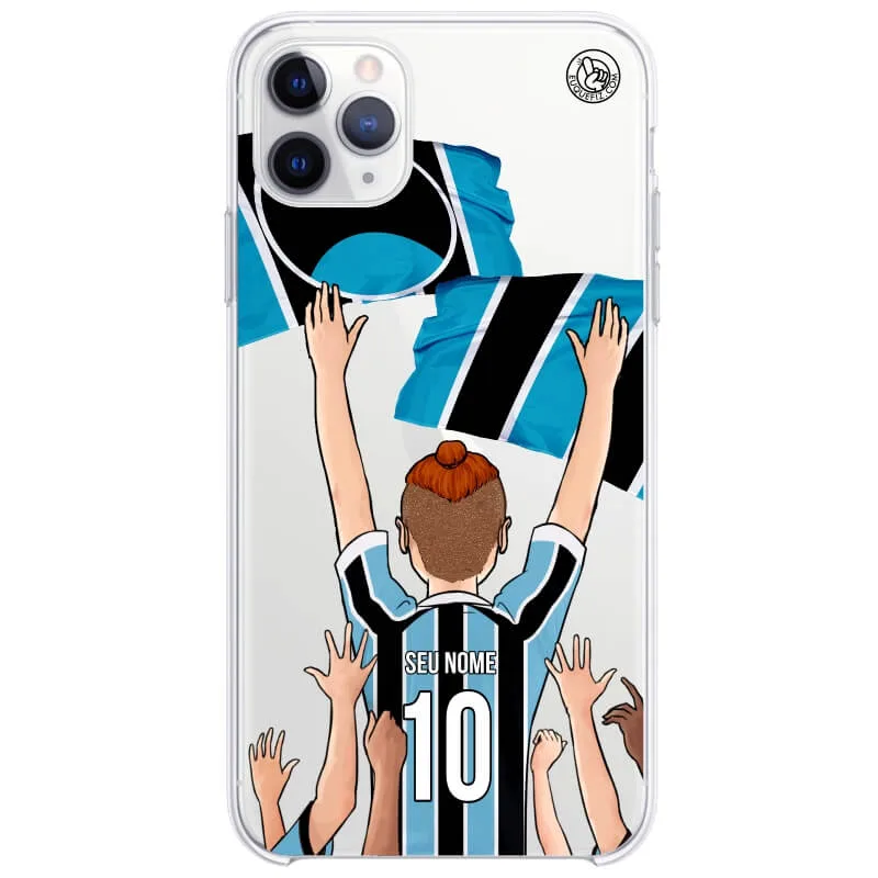 Capinha estilo Grêmio - Torcedor Cabelo Samurai