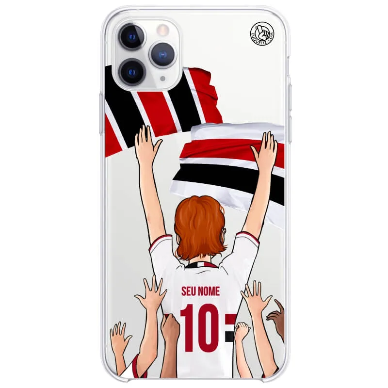 Capinha estilo São Paulo - Torcedor Cabelo Liso Médio