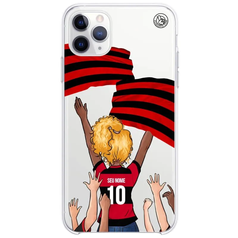 Capinha estilo Flamengo - Torcedora Cabelo Cacheado