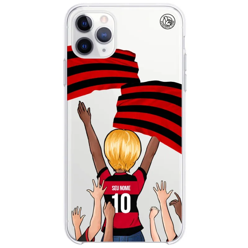 Capinha estilo Flamengo - Torcedora Cabelo Curto