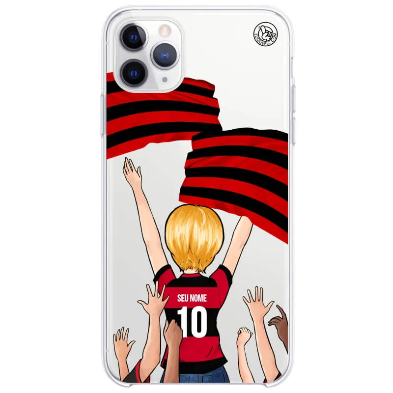 Capinha estilo Flamengo - Torcedora Cabelo Curto