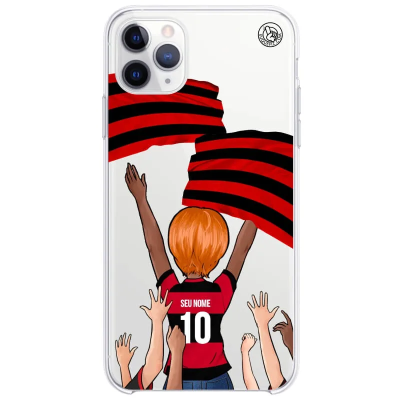 Capinha estilo Flamengo - Torcedora Cabelo Curto