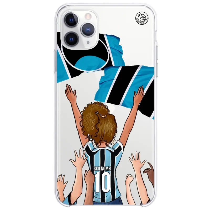 Capinha estilo Grêmio - Torcedora Cabelo Cacheado