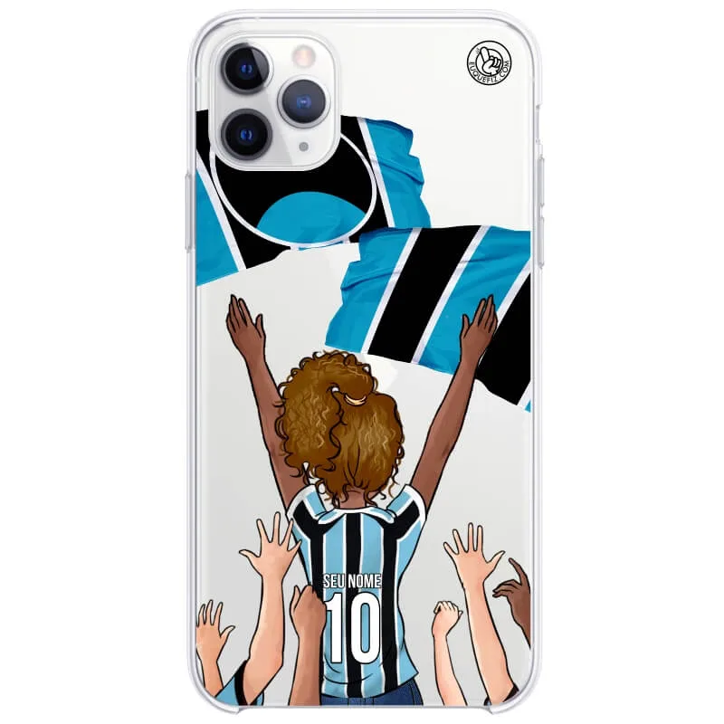 Capinha estilo Grêmio - Torcedora Cabelo Cacheado