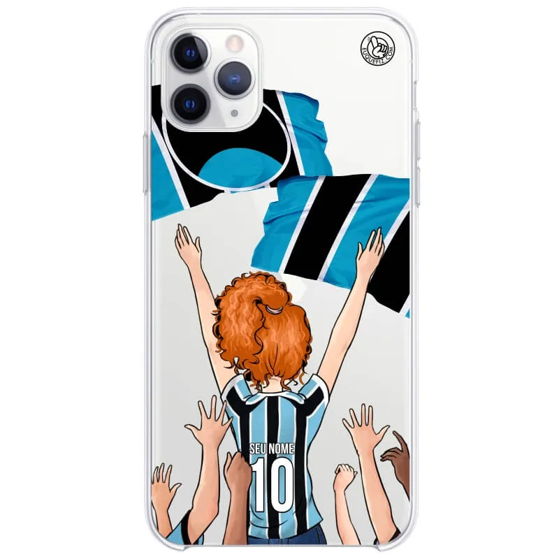 Capinha estilo Grêmio - Torcedora Cabelo Cacheado