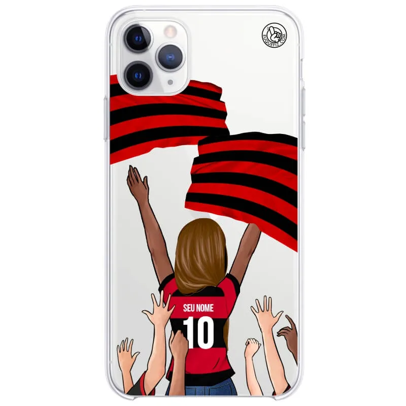 Capinha estilo Flamengo - Torcedora Cabelo Longo