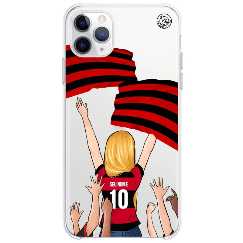 Capinha estilo Flamengo - Torcedora Cabelo Longo