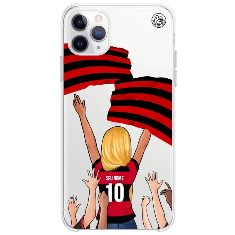 Capinha estilo Flamengo - Torcedora Cabelo Longo