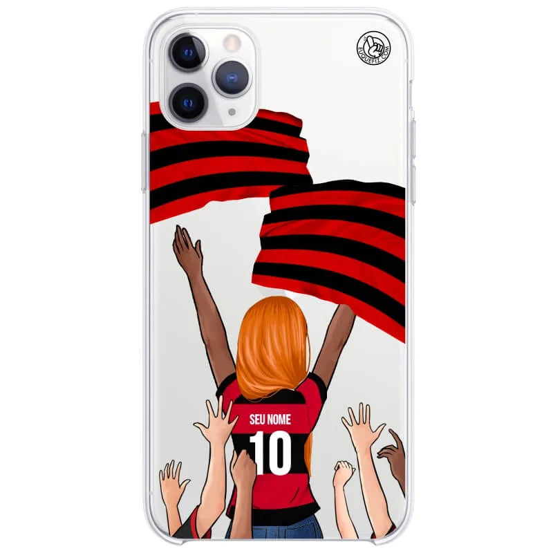 Capinha estilo Flamengo - Torcedora Cabelo Longo