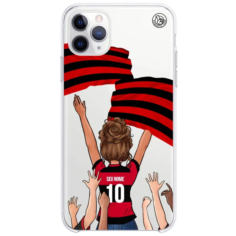 Capinha estilo Flamengo - Torcedora Cabelo Ondulado