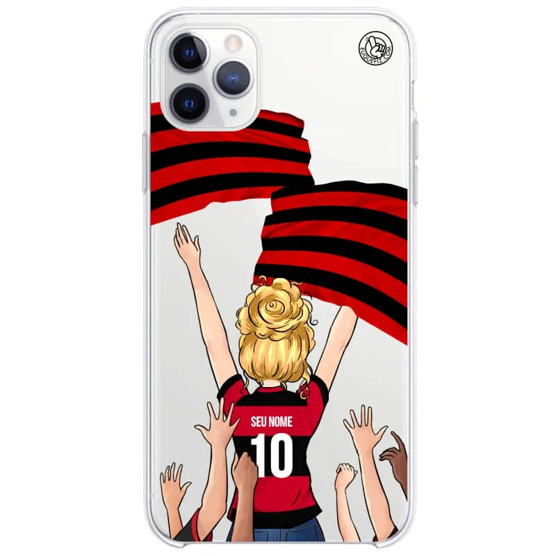 Capinha estilo Flamengo - Torcedora Cabelo Ondulado