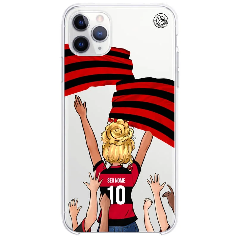 Capinha estilo Flamengo - Torcedora Cabelo Ondulado