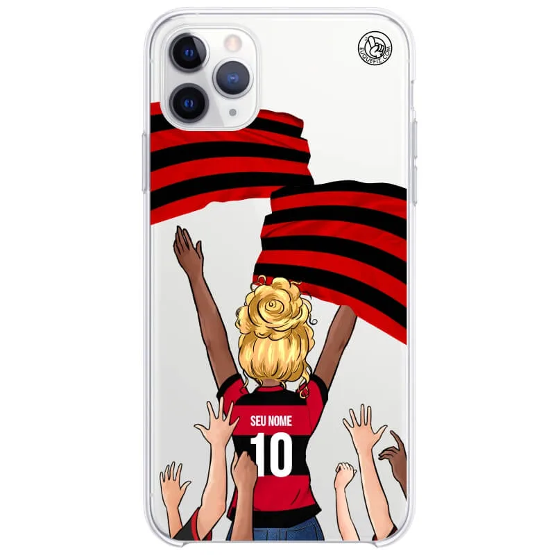Capinha estilo Flamengo - Torcedora Cabelo Ondulado
