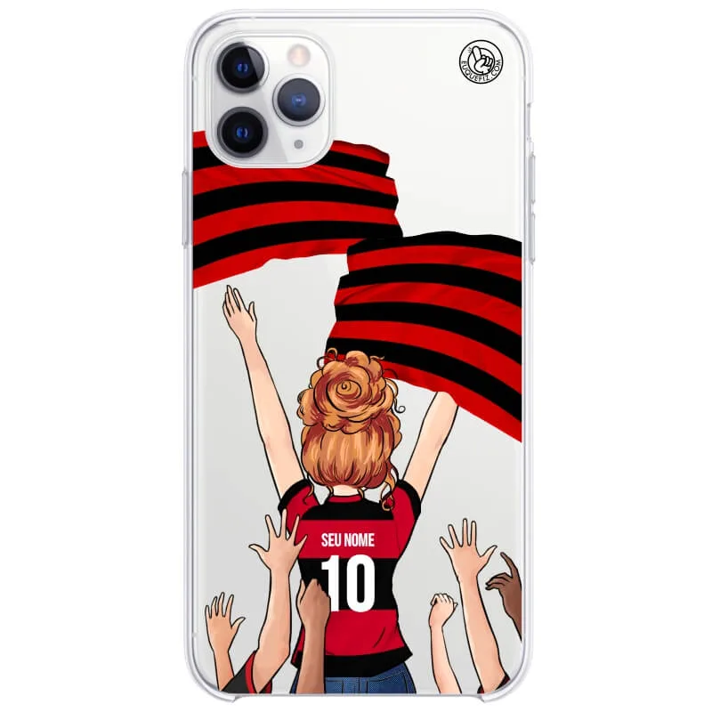 Capinha estilo Flamengo - Torcedora Cabelo Ondulado